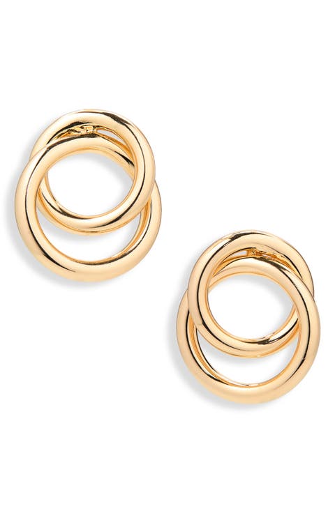 Arnaude Interlocking Circle Stud Earrings