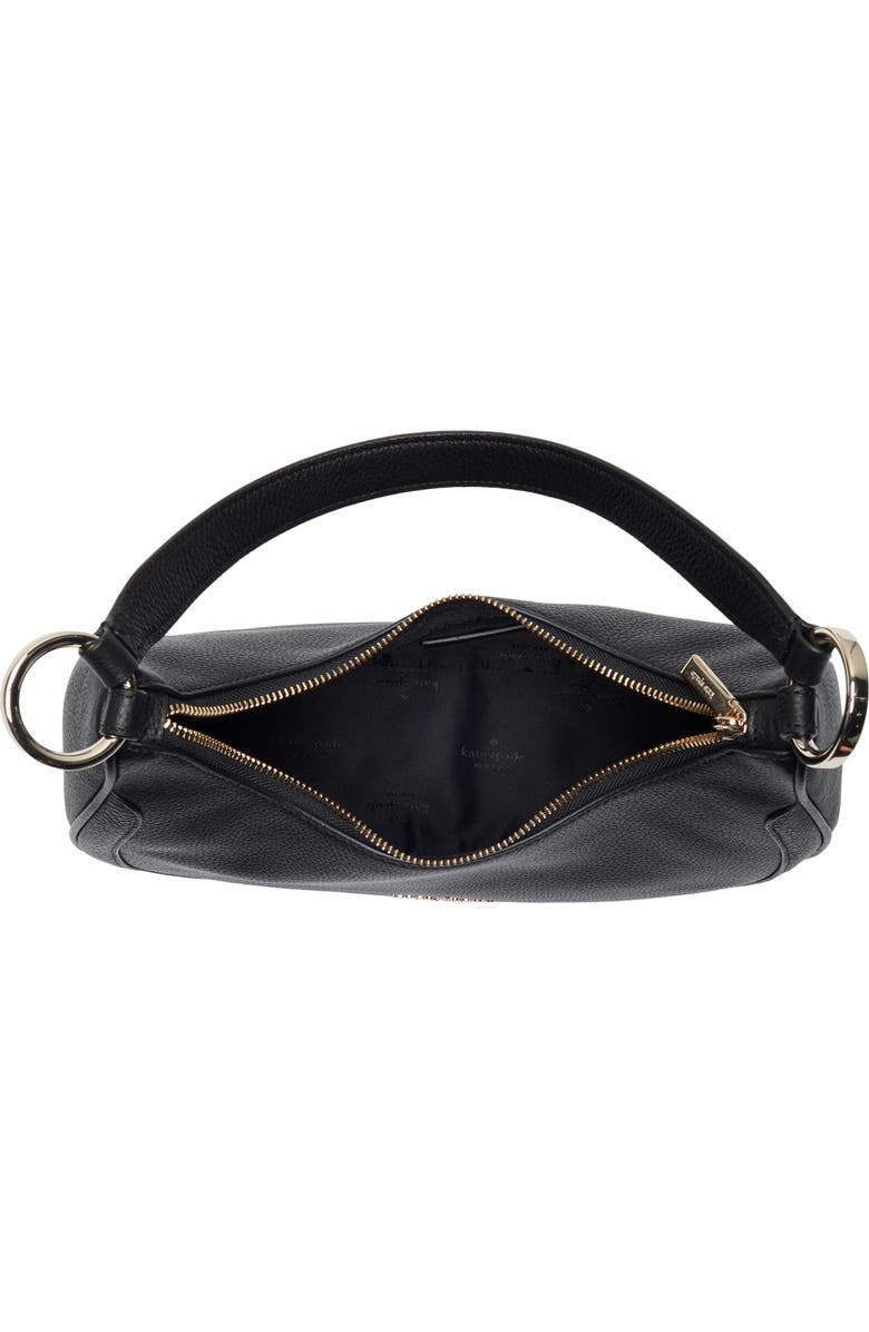 Kate Spade New York Leila Pebbled Leather Shoulder Bag, Alternate, color, Black