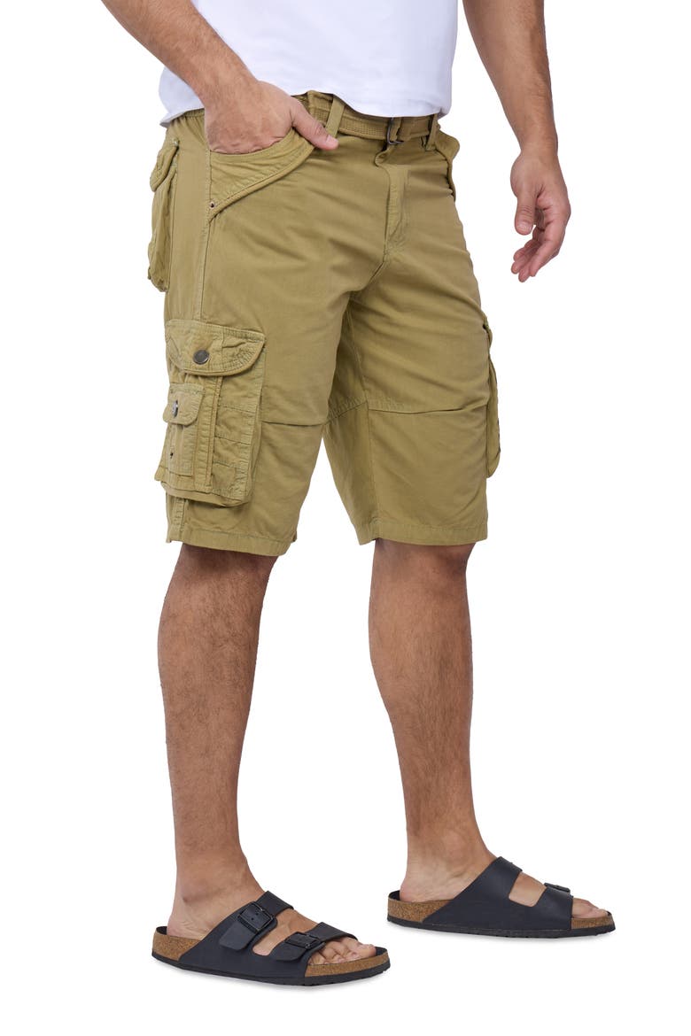 Belted Bermuda Cargo Shorts, Alternate, color, NEW KHAKI