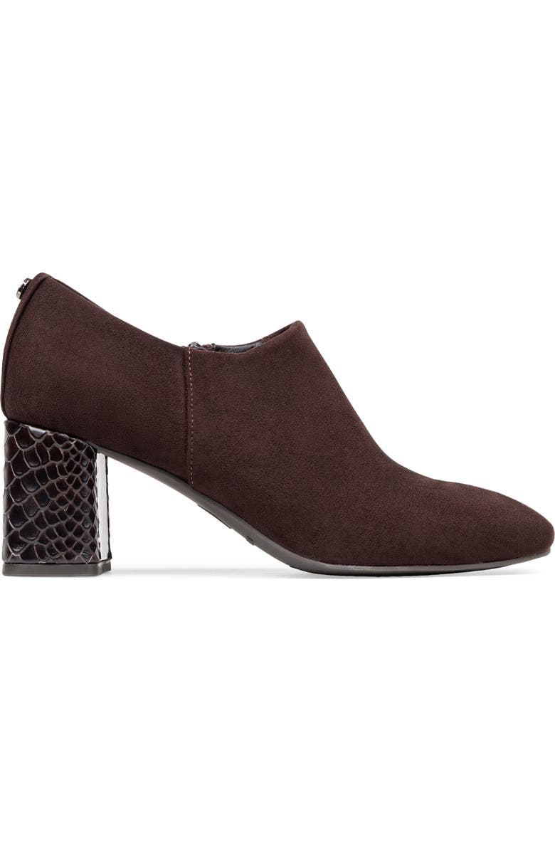 Donald Pliner Pleeze Block Heel Bootie, Alternate, color, Dark Brown