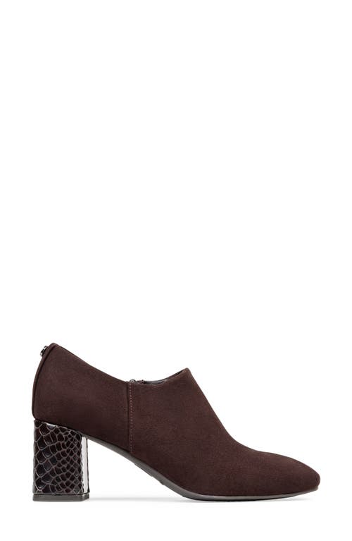 Donald Pliner Pleeze Block Heel Bootie In Burgundy