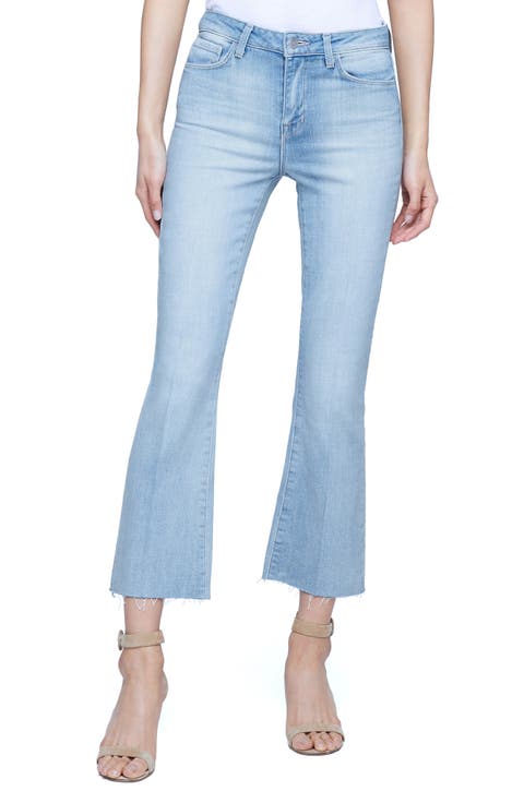 Kendra High Waist Crop Flare Jeans