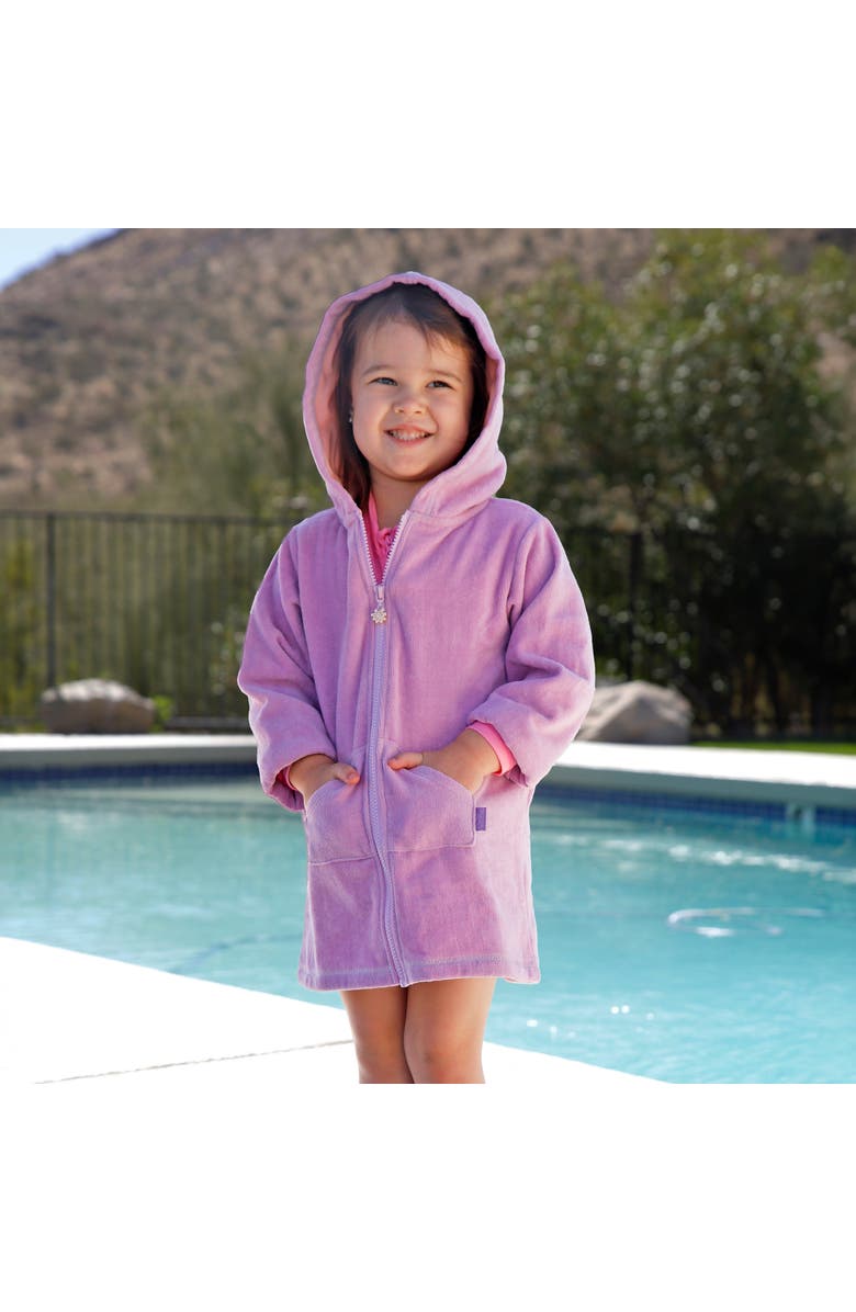 UV Skinz Hooded Terry Beach Cover-Up, Alternate, color, Lotus