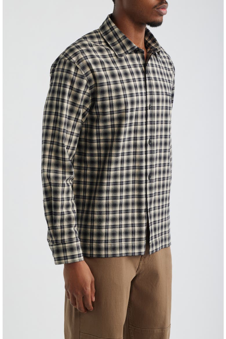 Check Button-Up Shirt, Alternate, color, BLACK CHECK