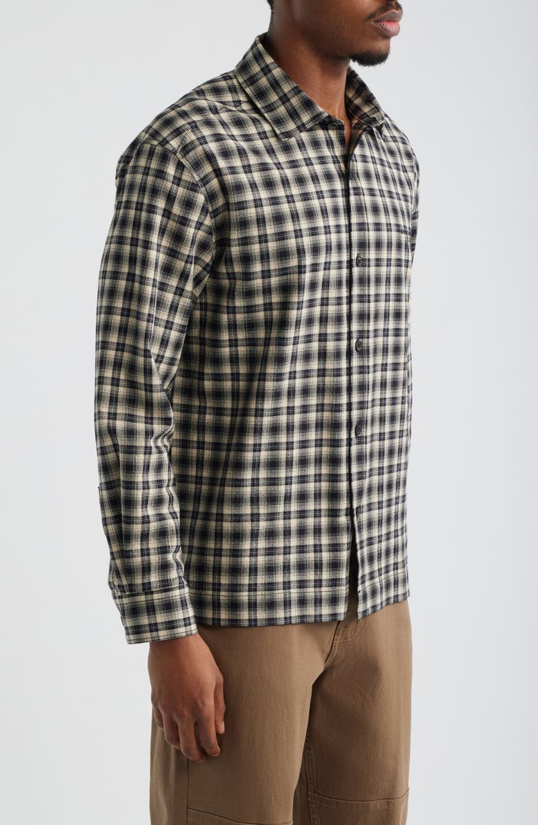 Brooklyn Industries Check Button-Up Shirt, Alternate, color, Black Check