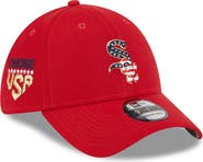 New Era Men's New Era  Red Chicago White Sox 2023 Fourth of July 39THIRTY Flex Fit Hat