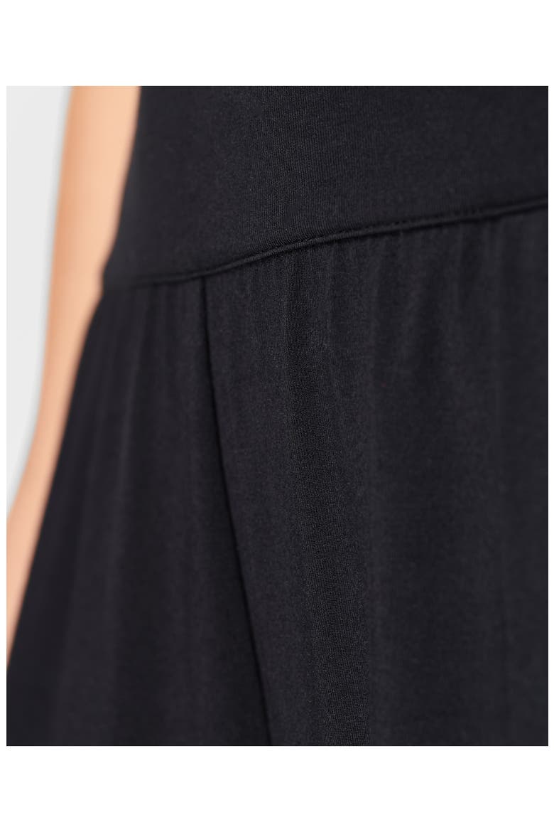 High Waist Wide Leg Stretch Modal Pants, Alternate, color, BLACK