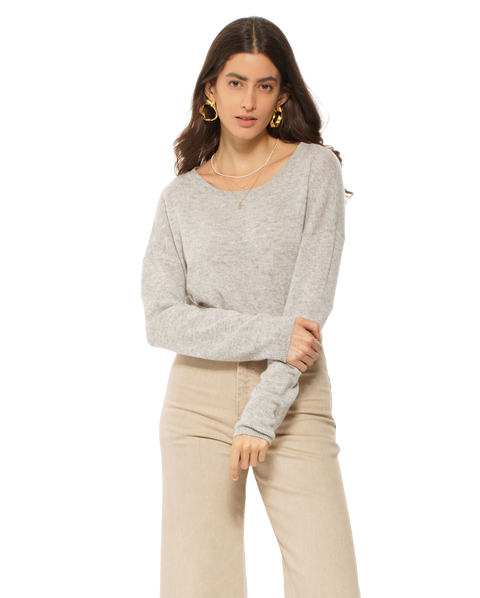 Pure Cashmere Lightweight Relaxed Crewneck Sweater