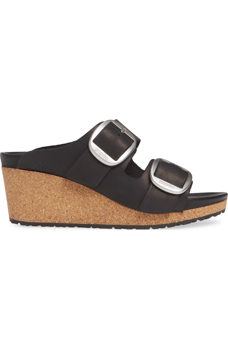 Birkenstock Nora Big Buckle Wedge Slide Sandal, Alternate, color,