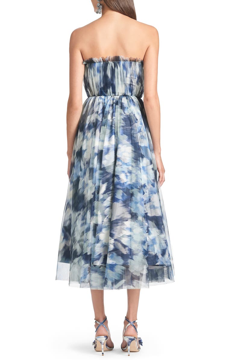 Sachin & Babi Marni Strapless Tulle Cocktail Dress, Alternate, color, 
