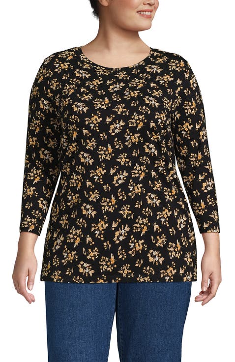 3/4 Sleeve Cotton Supima Tunic