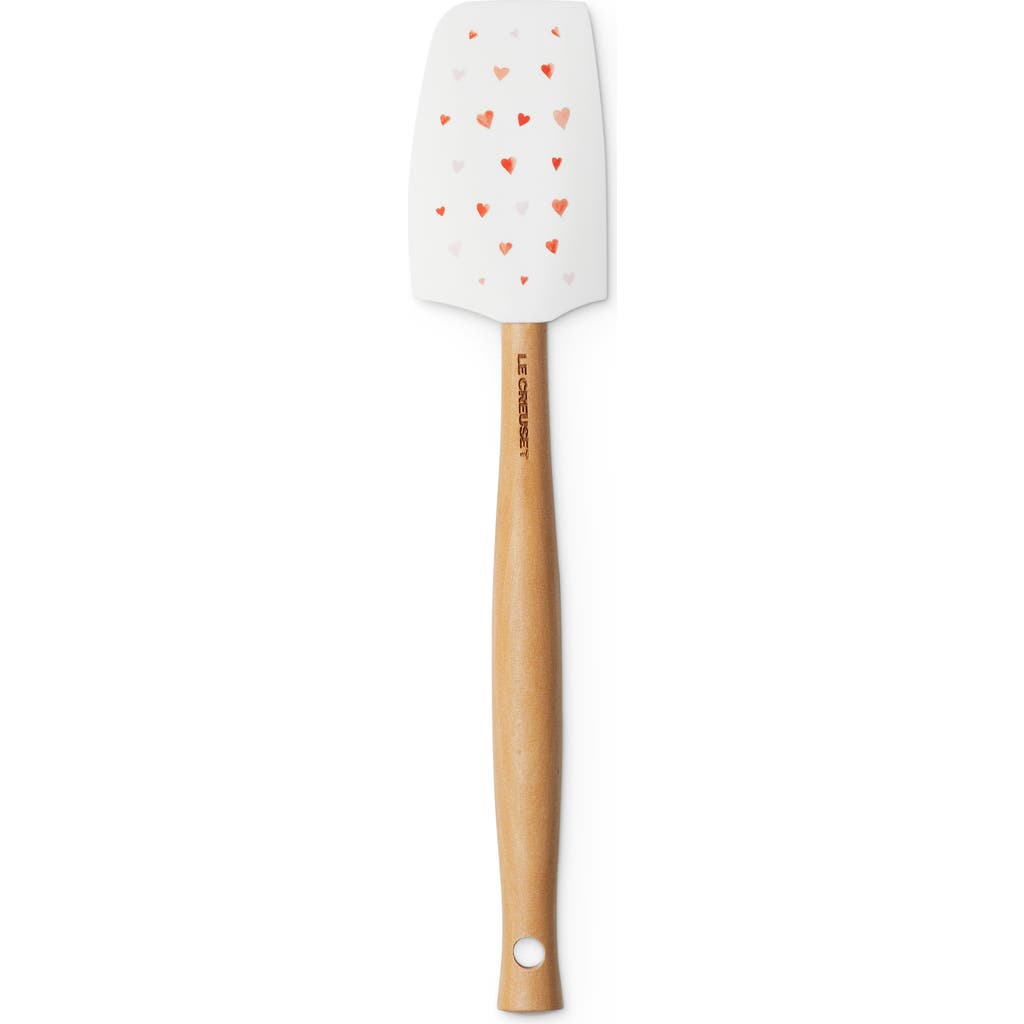 Le Creuset Mon Coeur Craft Medium Silicone Spatula In White