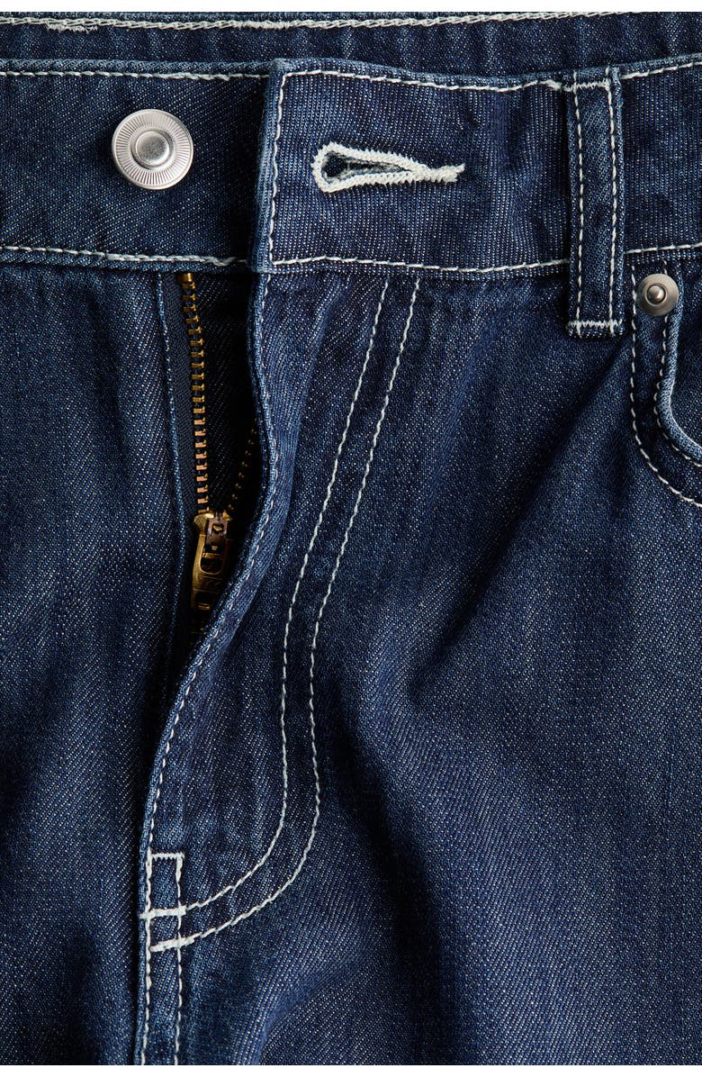 H&M Wide Regular Waist Jeans, Alternate, color, Dark Denim Blue