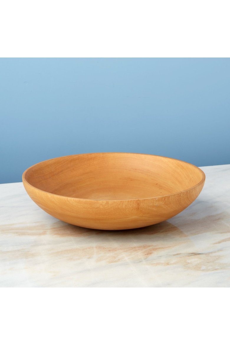 Kiln Mango  Wood Shallow Bowl, Alternate, color, Mango