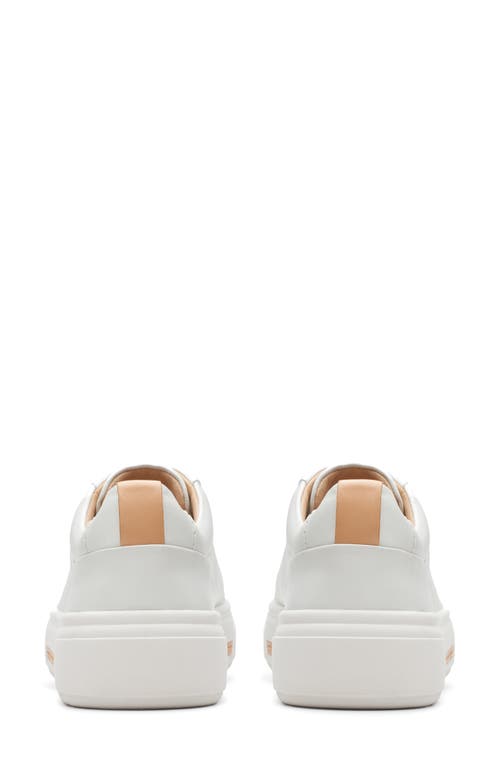 Clarks Hollyhock Leather Sneakers In White