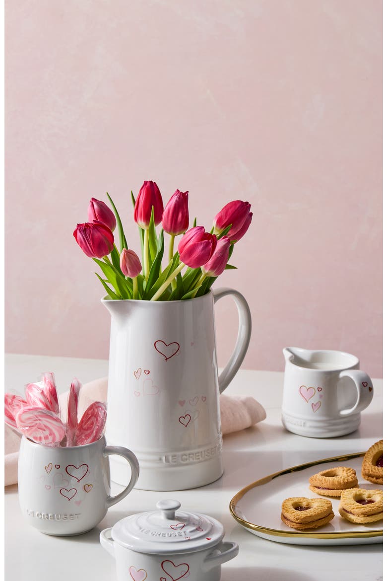 Mon Coeur Stoneware Sugar & Creamer Set, Alternate, color, WHITE