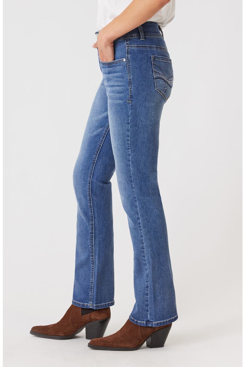 Curvy Mid Rise Bootcut Jeans, Alternate, color, GENEVA