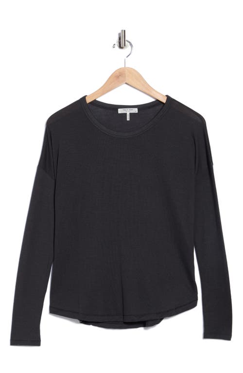 Rag & Bone Lea Crew T-shirt In Black