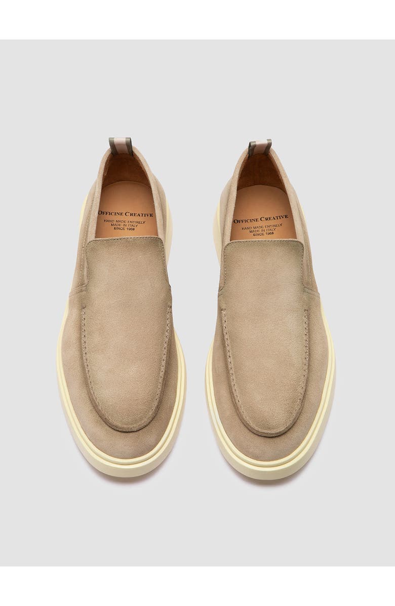 Officine Creative Bones 002 Suede Loafer, Alternate, color, Beige