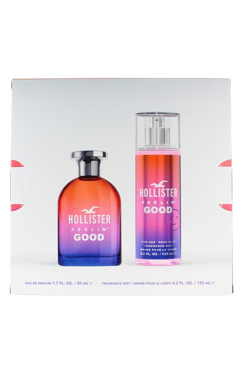 Hollister Feelin' Good For Her 2-piece Fragrance Gift Set $59.95 Value In Transparent