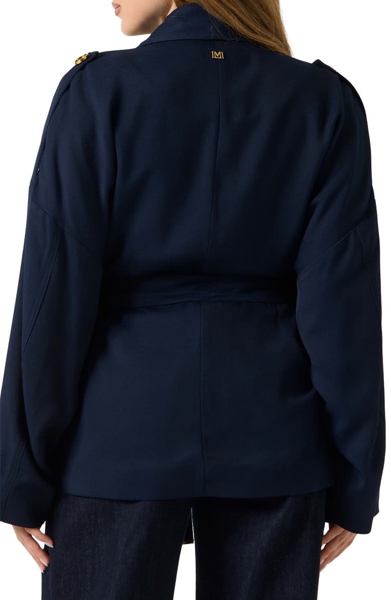 Marciano Abby Belted Wool Wrap Jacket, Alternate, color, 