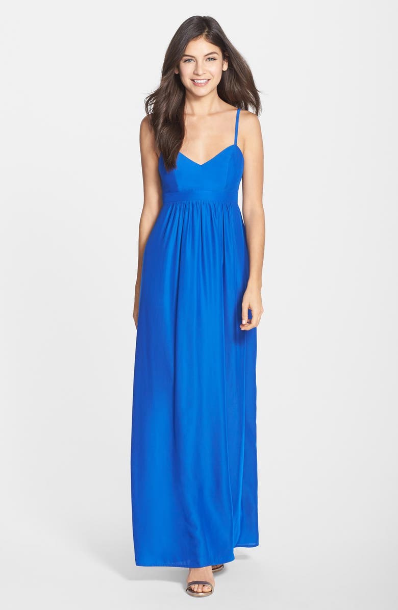 Felicity & Coco Woven Maxi Dress, Main, color, Cobalt
