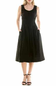 Nicole Miller Smocked Waist Tank Dress