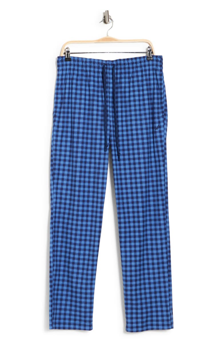 Nautica Buffalo Check Print Fleece Pajama Pants, Alternate, color, 