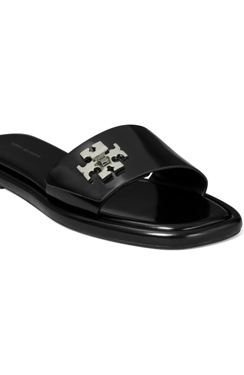 Tory Burch T Lock Slide Sandal, Alternate, color, Perfect Black