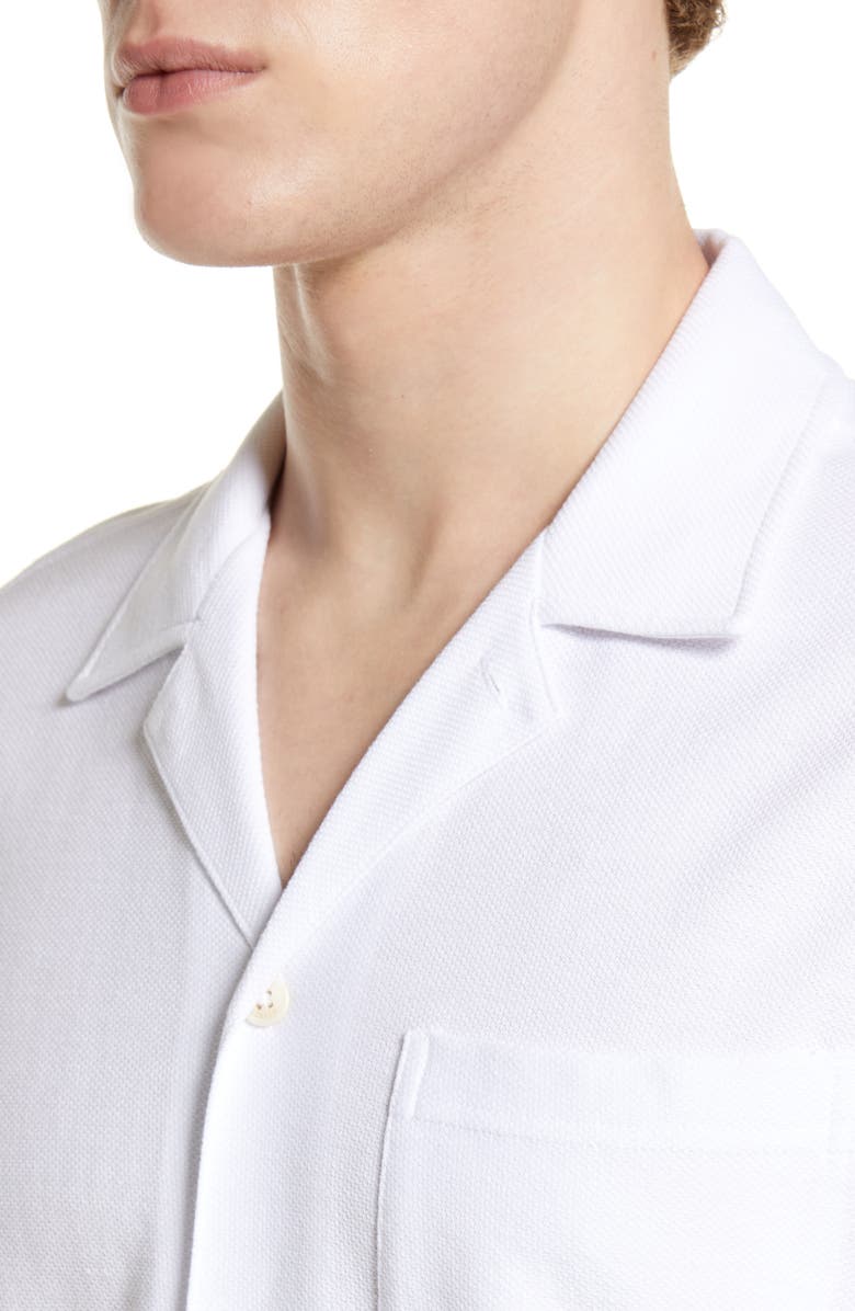 Ted Baker London Chatley Short Sleeve Piqué Button-Up Shirt, Alternate, color, 