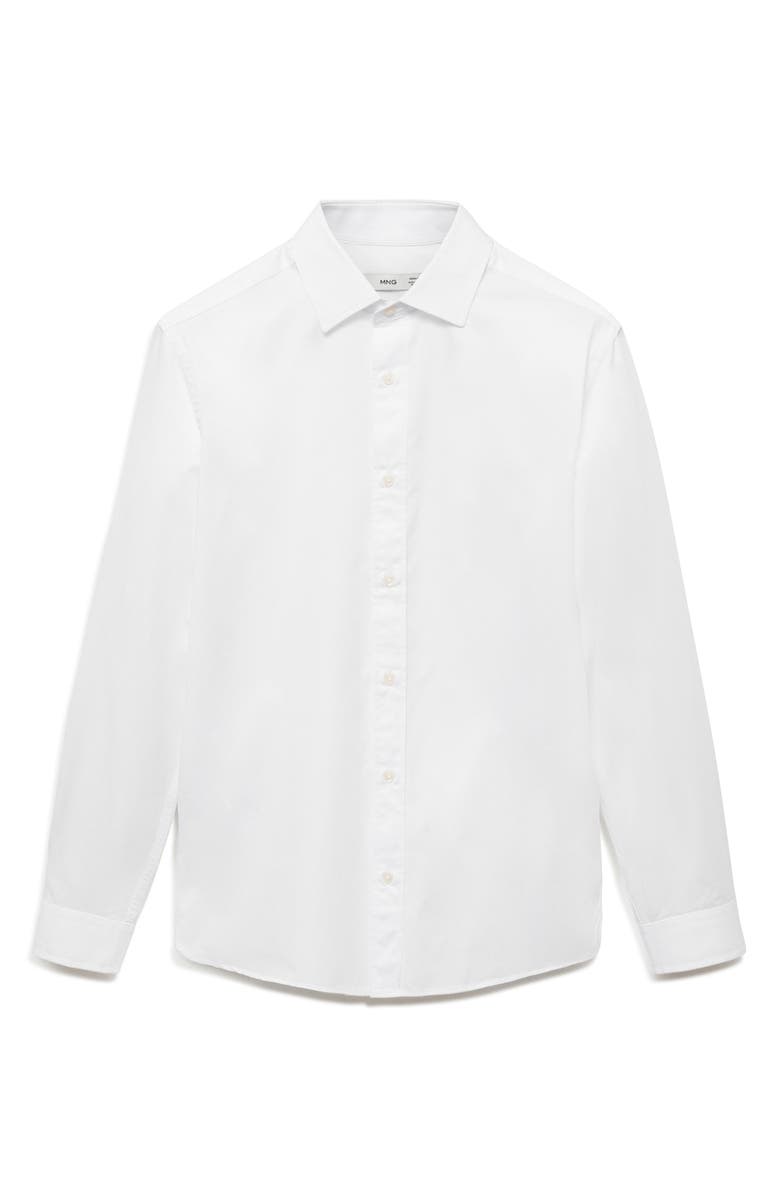 MANGO Regular Fit Cotton Button-Up Shirt, Alternate, color, 