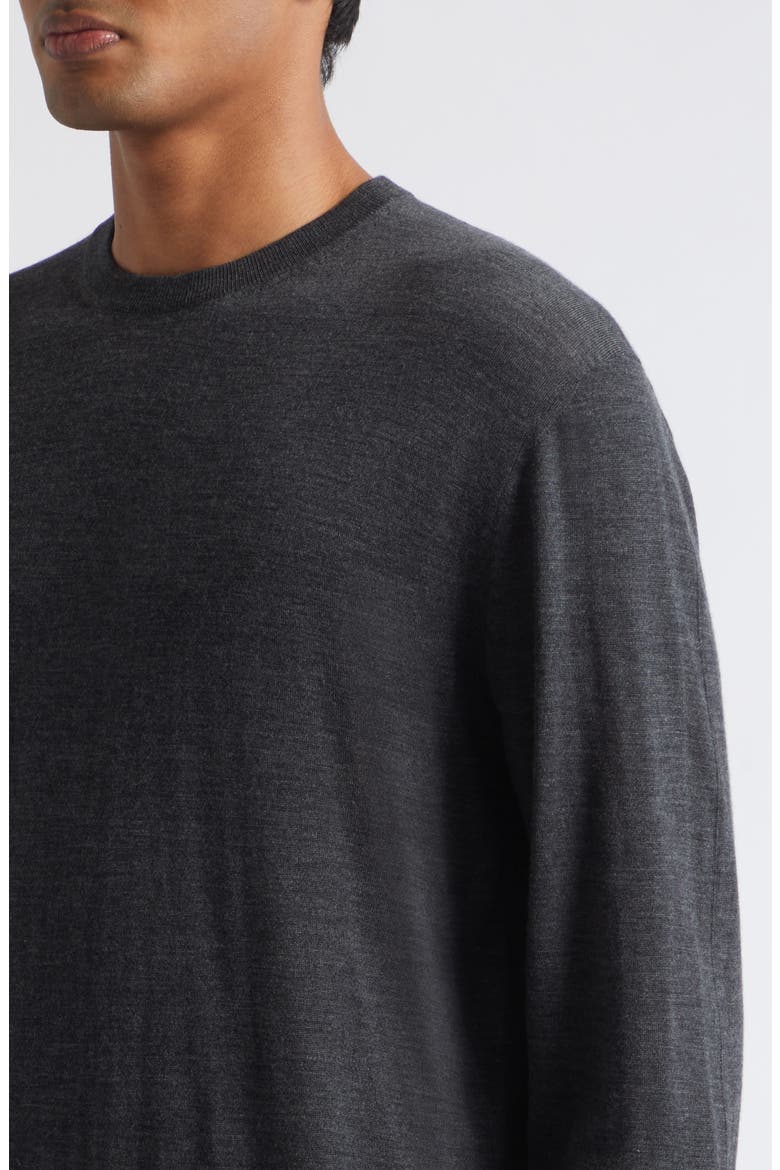 Ultrafine Merino Wool Sweater, Alternate, color, TCQ CHARCOAL GREY