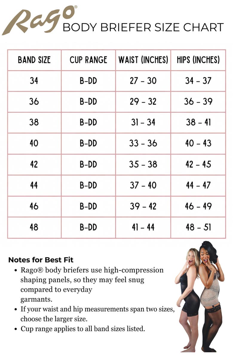 Rago Extra Firm Body Briefer, Alternate, color, Black