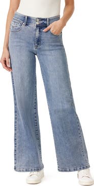 CURVE APPEAL Desk to Dinner 32-Inch High Rise Wide Leg Jeans