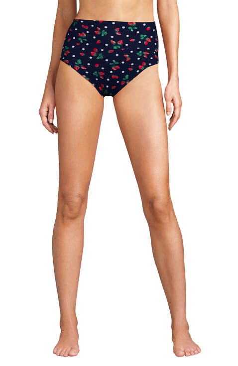 Chlorine Resistant Pinchless High Waisted Bikini Bottoms