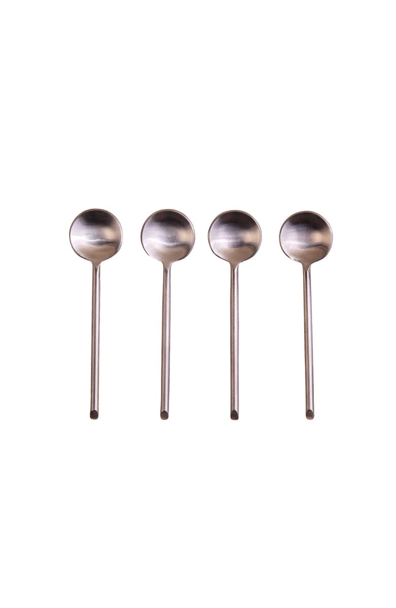 Be Home Thin Spoons - Set of 4, Main, color, Metallic Silver