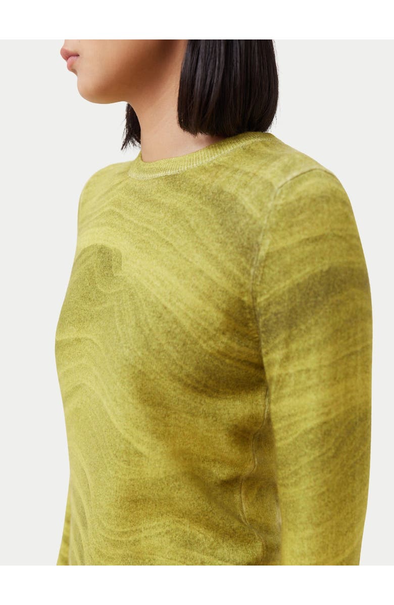 GOBI Mongolian Cashmere Printed C-Neck Cashmere Sweater, Alternate, color, 