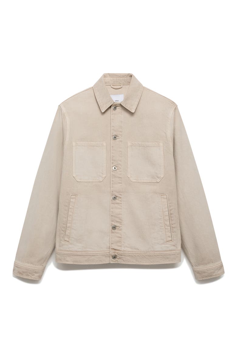 Slim Fit Denim Workwear Jacket, Alternate, color, SAND
