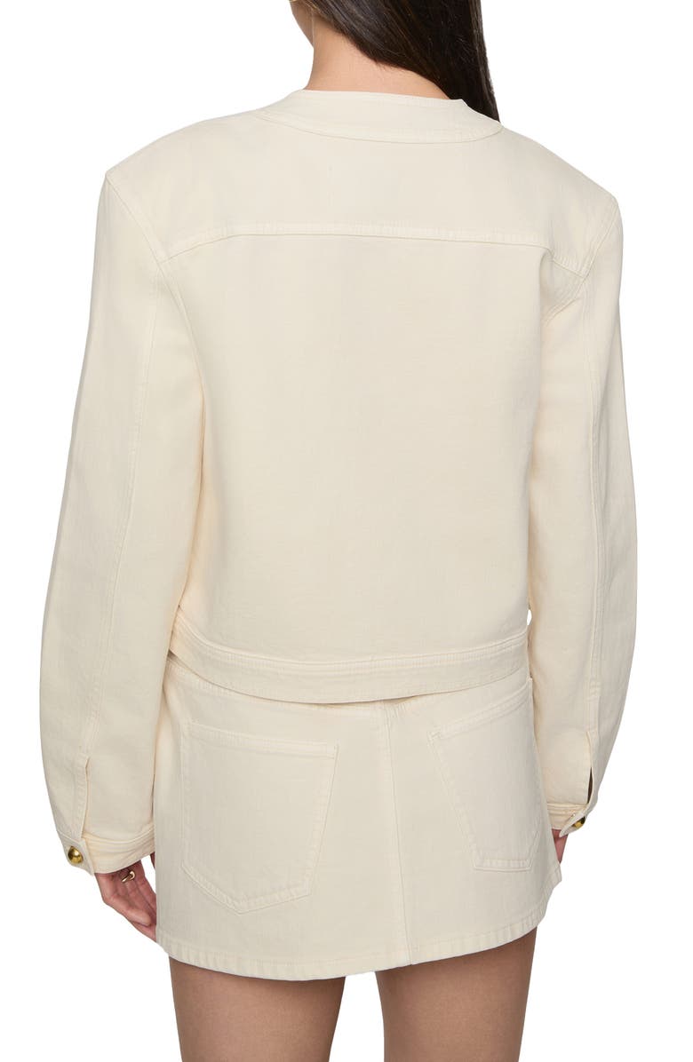 Rebecca Minkoff Arlo Patch Pocket Denim Jacket, Alternate, color, 