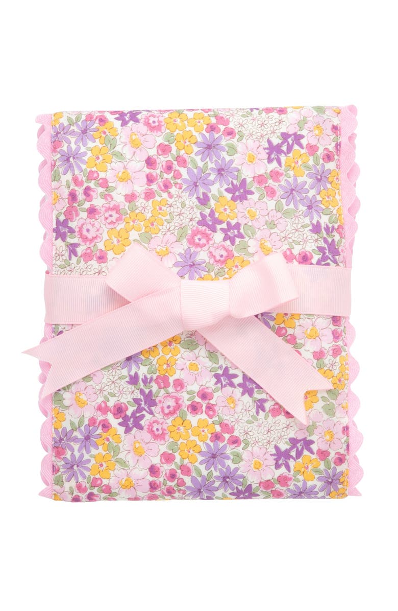 3 Marthas Floral Fancy Fabric Burp Cloth, Main, color, Butterfly Floral
