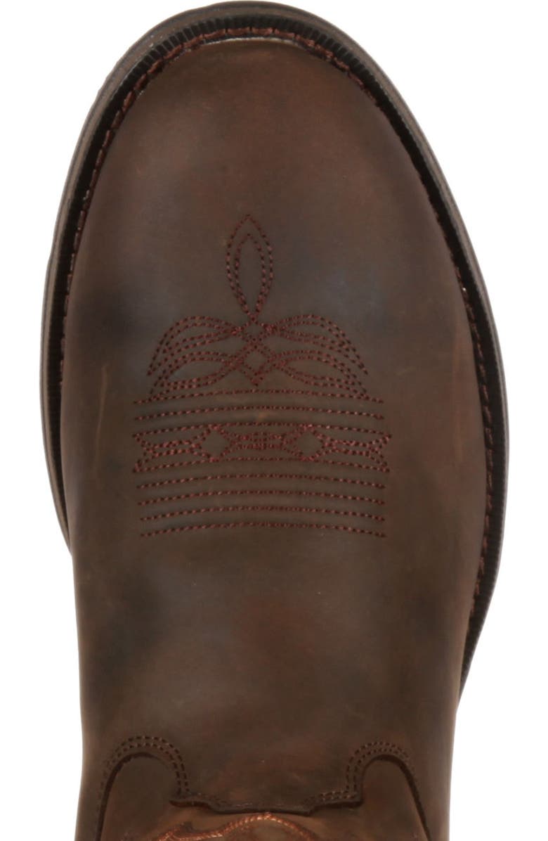 DURANGO Chocolate Pullon Western Boot, Alternate, color, Chocolate Wyoming