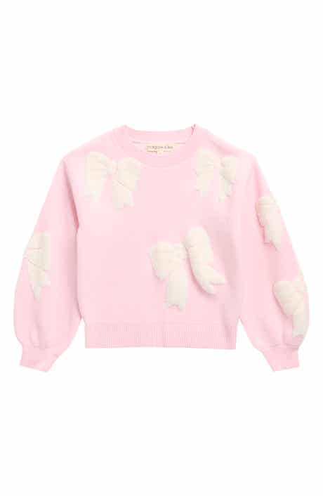 Kids' Chenille Bow Sweater