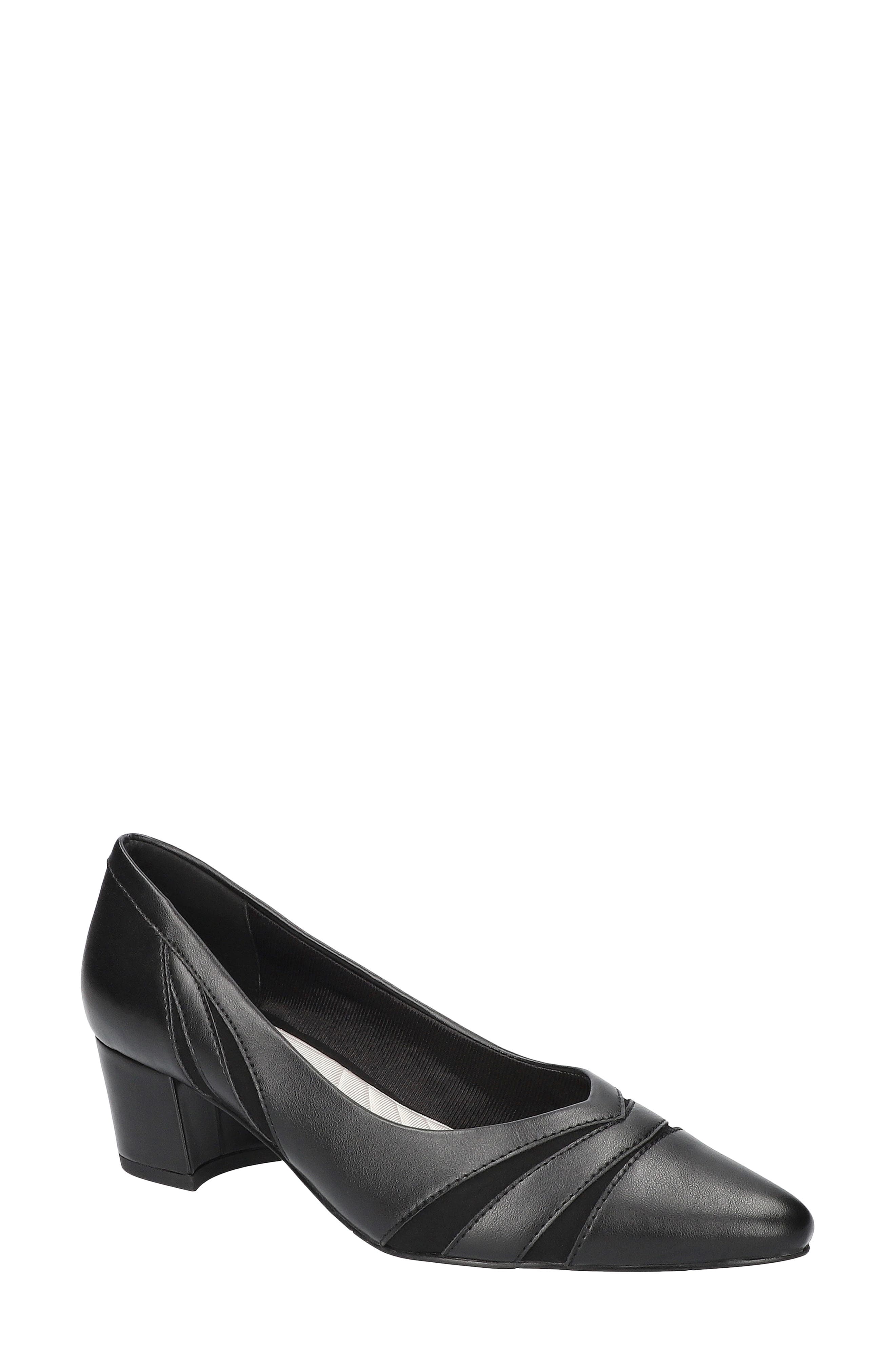Lizbeth Block Heel Pump, Main, color, BLACK LAMY-PATENT