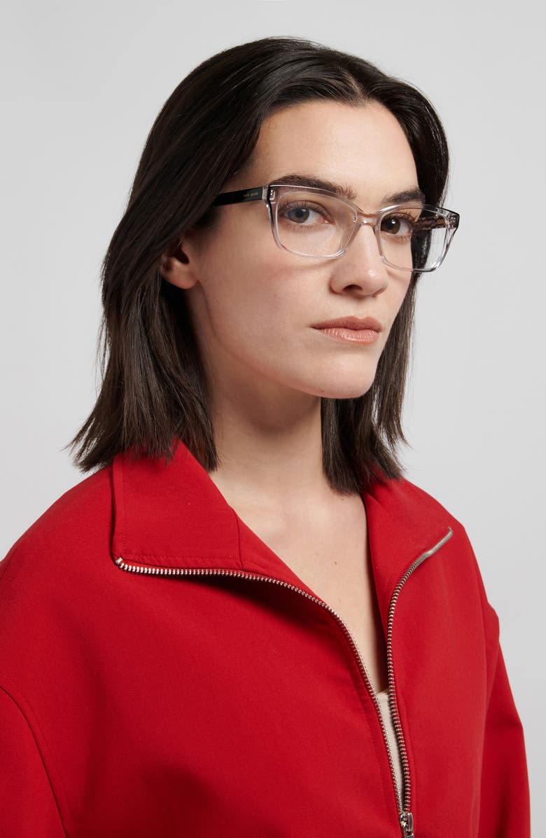 Kate Spade New York demi 55mm rectangular reading glasses, Alternate, color,