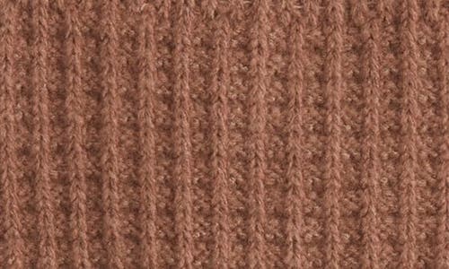 Nordstrom Waffle Texture Cotton Blend Crew Socks In Brown