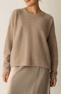 Eileen Fisher Relaxed Fit Wool Felt Sweater