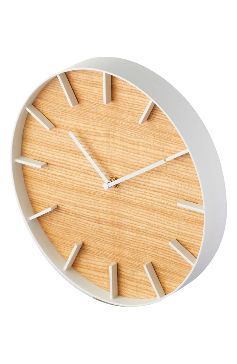 Yamazaki Rin Wall Clock, Alternate, color, Natural