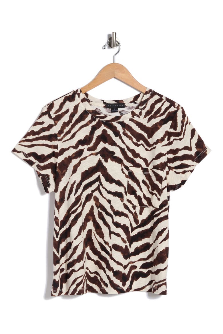 Cotton Blend Pocket T-Shirt, Alternate, color, RUN WILD