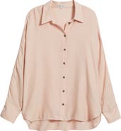 Madewell Heathered Flannel Dolman Button-Up Shirt