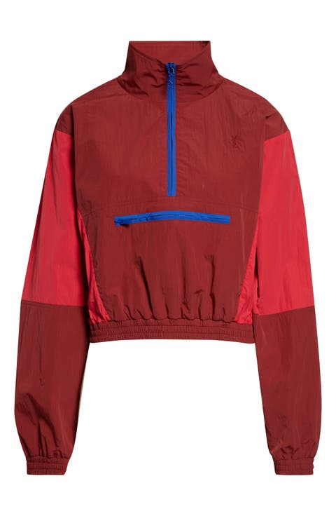 Cassandre Crop Nylon Faille Windbreaker